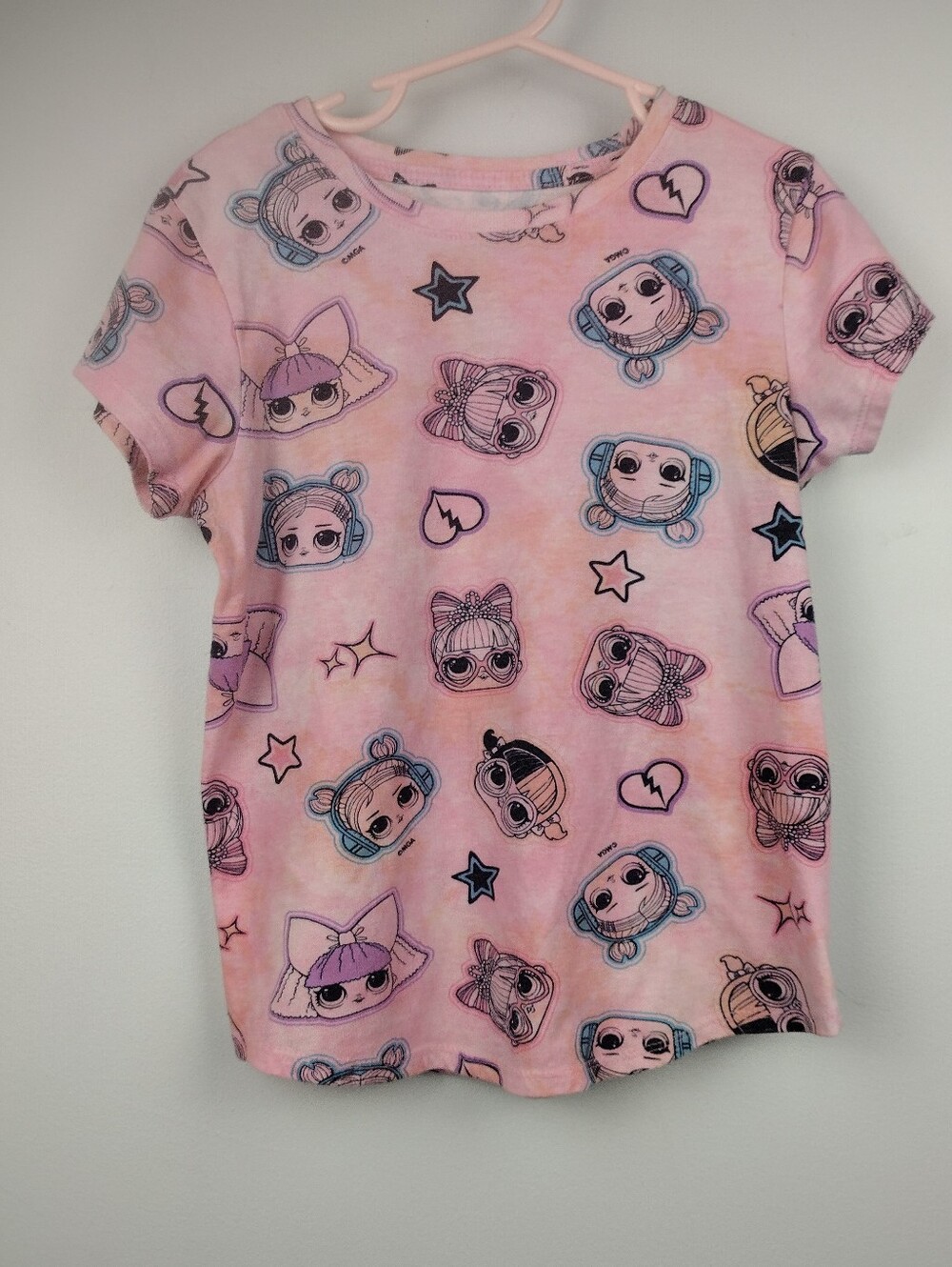 jumping beans Pink LOL Surprise Star Print Tee girl's size 8